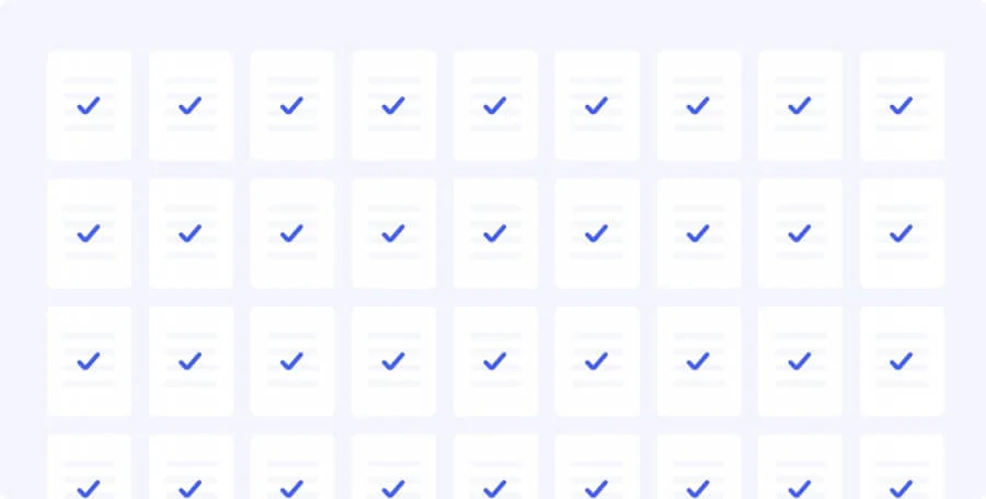 An illustration of many forms being automatically filled.